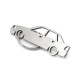 Car-Shapes keychains Opel Astra F sedan stainless steel keychain | race-shop.si