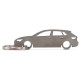 Car-Shapes keychains Audi A3 8Y 5d stainless steel keychain | race-shop.si