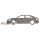 Car-Shapes keychains Audi A3 8Y sedan stainless steel keychain | race-shop.si