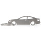Car-Shapes keychains Mercedes C W204 coupe stainless steel keychain | race-shop.si