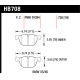 Zavorne ploščice HAWK performance Hawk Brake Pad HPS HB708F.738 | race-shop.si