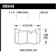 Zavorne ploščice HAWK performance Hawk Brake Pad HP Plus HB640N.550 | race-shop.si