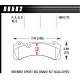 Zavorne ploščice HAWK performance Hawk Brake Pad ER-1 HB582D.660 | race-shop.si