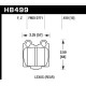 Zavorne ploščice HAWK performance Hawk Brake Pad HPS 5.0 HB499B.610 | race-shop.si
