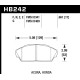 Zavorne ploščice HAWK performance Hawk Brake Pad HPS 5.0 HB242B.661 | race-shop.si