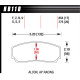 Zavorne ploščice HAWK performance Hawk Brake Pad DTC-70 (17 mm) HB110U.654 | race-shop.si