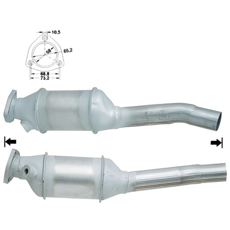 Direc fit CAT in DPF Magnaflow Magnaflow Catalytic Converter for AUDI | race-shop.si