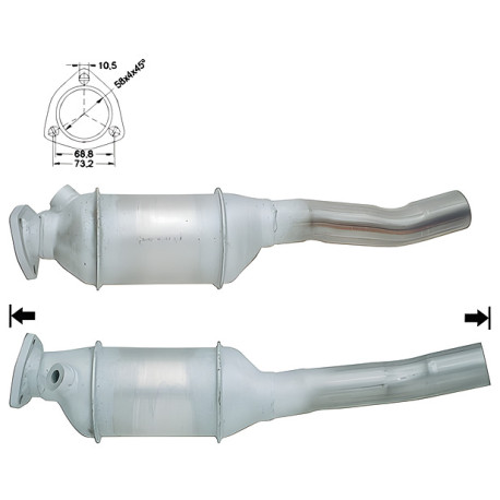 Direc fit CAT in DPF Magnaflow Magnaflow Catalytic Converter for AUDI | race-shop.si