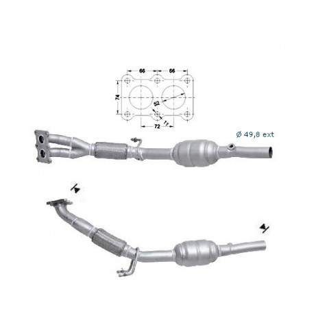 Direc fit CAT in DPF Magnaflow Magnaflow Catalytic Converter for AUDI SEAT SKODA VOLKSWAGEN | race-shop.si