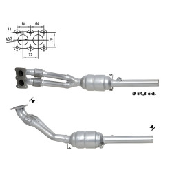 Magnaflow Catalytic Converter for AUDI SEAT