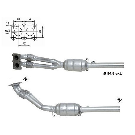 Direc fit CAT in DPF Magnaflow Magnaflow Catalytic Converter for AUDI SEAT | race-shop.si
