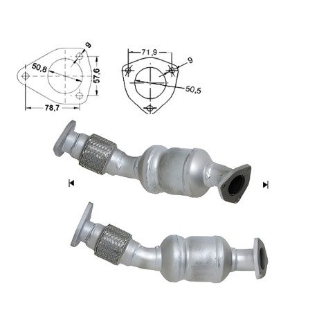 Direc fit CAT in DPF Magnaflow Magnaflow Catalytic Converter for AUDI AUDI | race-shop.si