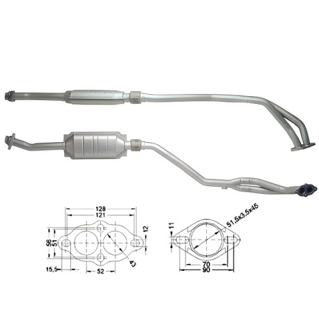 Direc fit CAT in DPF Magnaflow Magnaflow Catalytic Converter for BMW | race-shop.si