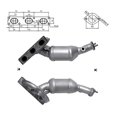 Direc fit CAT in DPF Magnaflow Magnaflow Catalytic Converter for BMW | race-shop.si