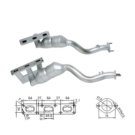 Direc fit CAT in DPF Magnaflow Magnaflow Catalytic Converter for BMW | race-shop.si