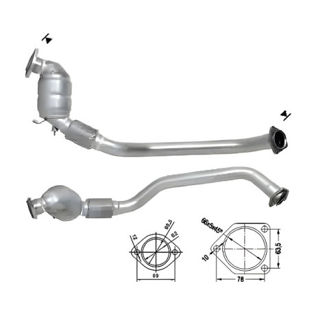 Direc fit CAT in DPF Magnaflow Magnaflow Catalytic Converter for BMW | race-shop.si
