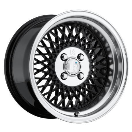 Klutch wheels Klutch SL1 15x8,5 ET17 4x100 Gloss Black w/ Machined Lip | race-shop.si