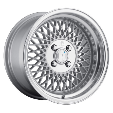 Klutch wheels Klutch SL1 16x8 ET15 4x100 Silver w/ Machined Lip | race-shop.si