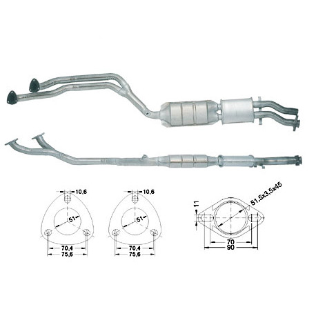 Direc fit CAT in DPF Magnaflow Magnaflow Catalytic Converter for BMW | race-shop.si