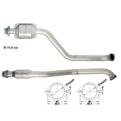 Direc fit CAT in DPF Magnaflow Magnaflow Catalytic Converter for BMW | race-shop.si