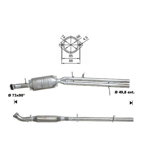 Direc fit CAT in DPF Magnaflow Magnaflow Catalytic Converter for BMW | race-shop.si