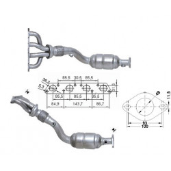 Magnaflow Catalytic Converter for BMW-MINI