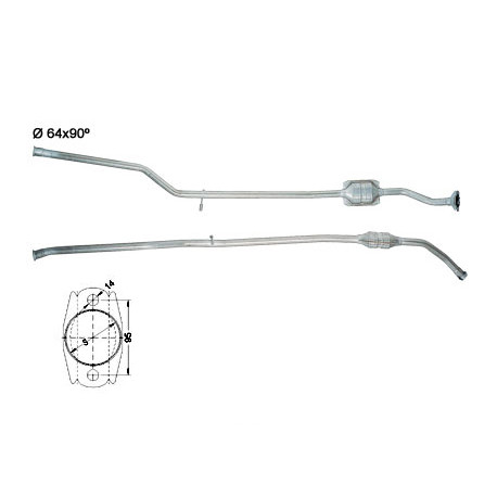 Direc fit CAT in DPF Magnaflow Magnaflow Catalytic Converter for CITROËN PEUGEOT | race-shop.si