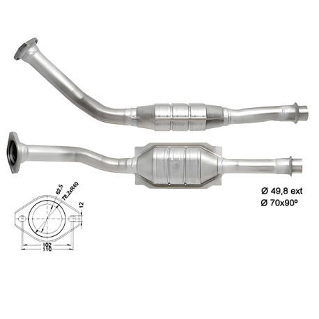 Direc fit CAT in DPF Magnaflow Magnaflow Catalytic Converter for CITROËN PEUGEOT | race-shop.si