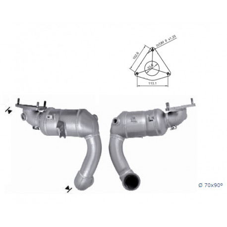 Direc fit CAT in DPF Magnaflow Magnaflow Catalytic Converter for CITROËN PEUGEOT | race-shop.si