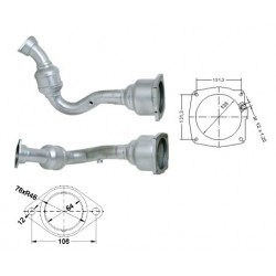 Magnaflow Catalytic Converter for CITROËN FIAT LANCIA PEUGEOT