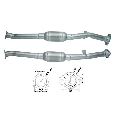 Direc fit CAT in DPF Magnaflow Magnaflow Catalytic Converter for CITROËN FIAT PEUGEOT | race-shop.si