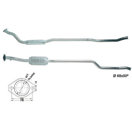Direc fit CAT in DPF Magnaflow Magnaflow Catalytic Converter for CITROËN | race-shop.si