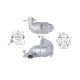 Direc fit CAT in DPF Magnaflow Magnaflow Catalytic Converter for DACIA RENAULT | race-shop.si
