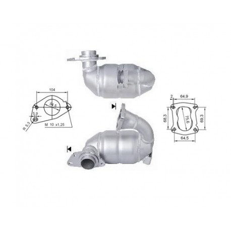 Direc fit CAT in DPF Magnaflow Magnaflow Catalytic Converter for DACIA RENAULT | race-shop.si