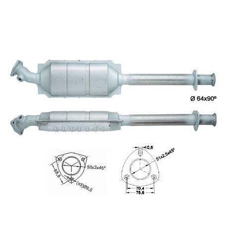 Direc fit CAT in DPF Magnaflow Magnaflow Catalytic Converter for FIAT LANCIA | race-shop.si
