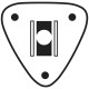 HSD Dualtech spare top mount (Single) - Front Left