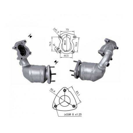 Direc fit CAT in DPF Magnaflow Magnaflow Catalytic Converter for FIAT LANCIA | race-shop.si
