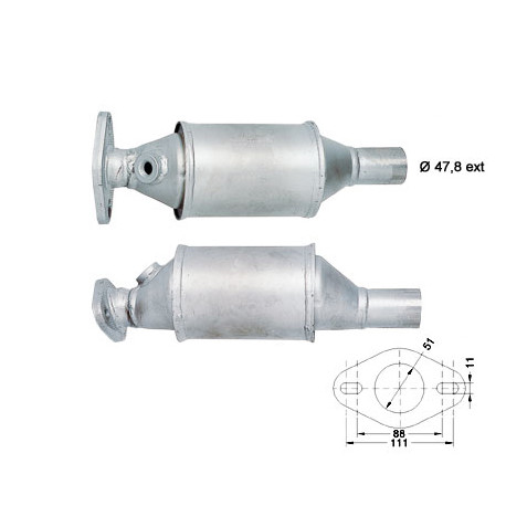 Direc fit CAT in DPF Magnaflow Magnaflow Catalytic Converter for FIAT | race-shop.si