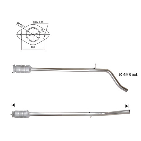 Direc fit CAT in DPF Magnaflow Magnaflow Catalytic Converter for FIAT | race-shop.si