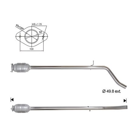 Direc fit CAT in DPF Magnaflow Magnaflow Catalytic Converter for FIAT | race-shop.si