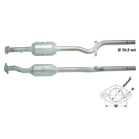 Direc fit CAT in DPF Magnaflow Magnaflow Catalytic Converter for FIAT | race-shop.si