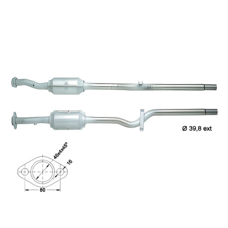Direc fit CAT in DPF Magnaflow Magnaflow Catalytic Converter for FIAT INNOCENTI | race-shop.si