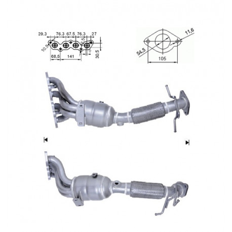 Direc fit CAT in DPF Magnaflow Magnaflow Catalytic Converter for FORD | race-shop.si