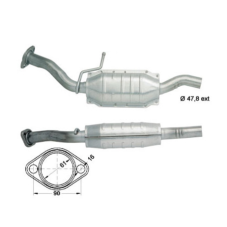 Direc fit CAT in DPF Magnaflow Magnaflow Catalytic Converter for FORD | race-shop.si