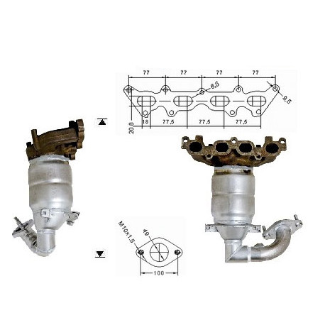 Direc fit CAT in DPF Magnaflow Magnaflow Catalytic Converter for FORD | race-shop.si