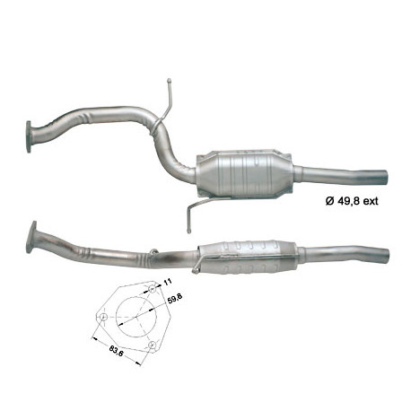 Direc fit CAT in DPF Magnaflow Magnaflow Catalytic Converter for FORD | race-shop.si