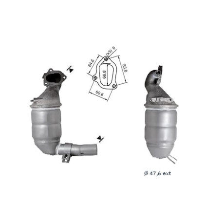Direc fit CAT in DPF Magnaflow Magnaflow Catalytic Converter for FORD | race-shop.si