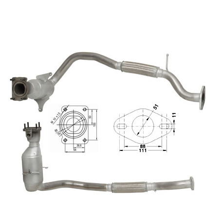 Direc fit CAT in DPF Magnaflow Magnaflow Catalytic Converter for FORD | race-shop.si