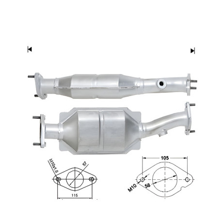 Direc fit CAT in DPF Magnaflow Magnaflow Catalytic Converter for FORD | race-shop.si