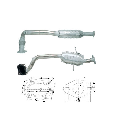 Direc fit CAT in DPF Magnaflow Magnaflow Catalytic Converter for FORD | race-shop.si